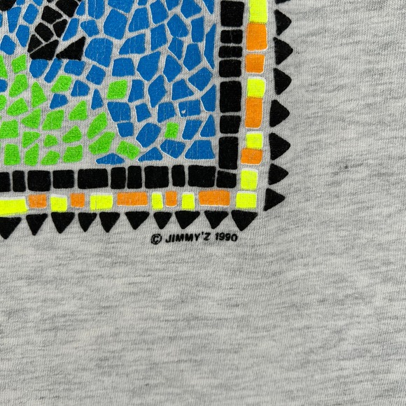 Vintage 90s JIMMY'Z JIMMY Z Surf Skate T-Shirt Mens Medium Gray Single Stitch - Picture 6 of 11